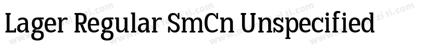 Lager Regular SmCn Unspecified Regu字体转换